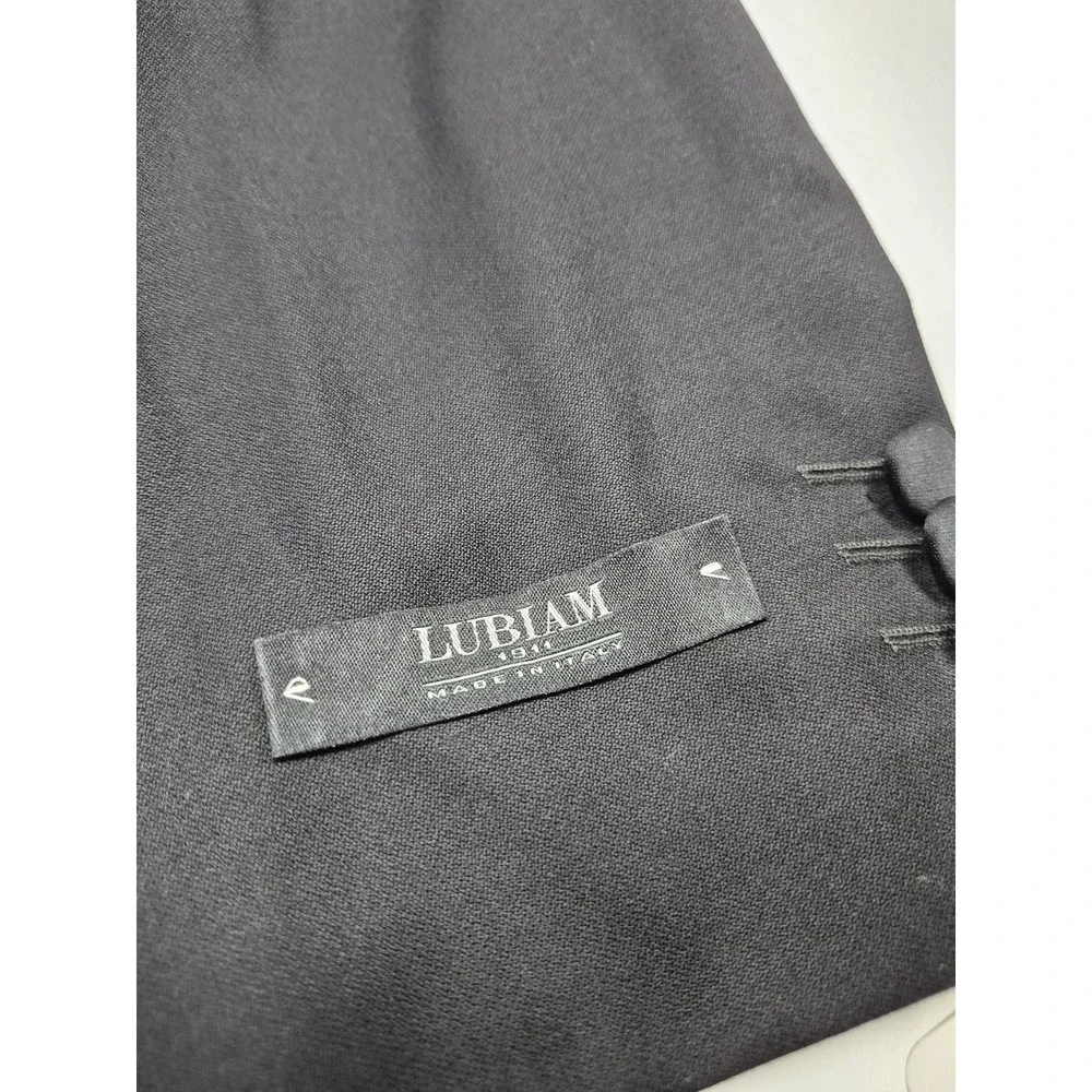Loro Piana Lubiam Tuxedo Jacket Mens 48R Black Super 120s Wool 3 Button Italy